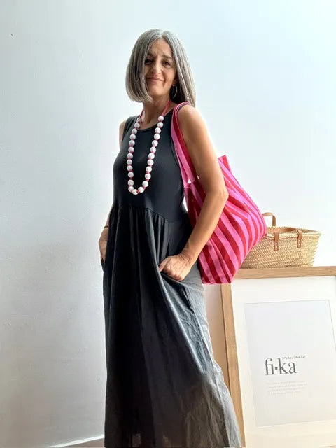 Vestido Camiseta Gris