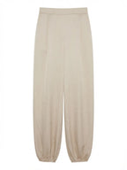 Pantalones Bombachos Satinado Beige