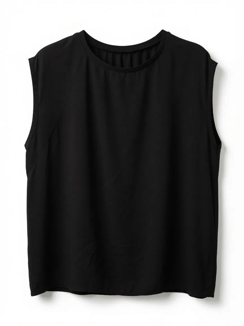 Blusa Fluida de Viscosa Negro