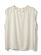 Blusa Fluida de Viscosa Crema