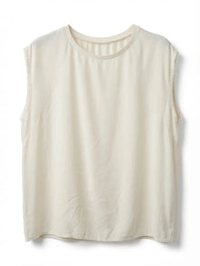 Blusa Fluida de Viscosa Crema