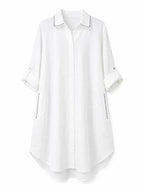 Vestido Camisero Playero Blanco