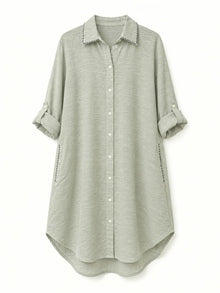 Vestido Camisero Playero Salvia