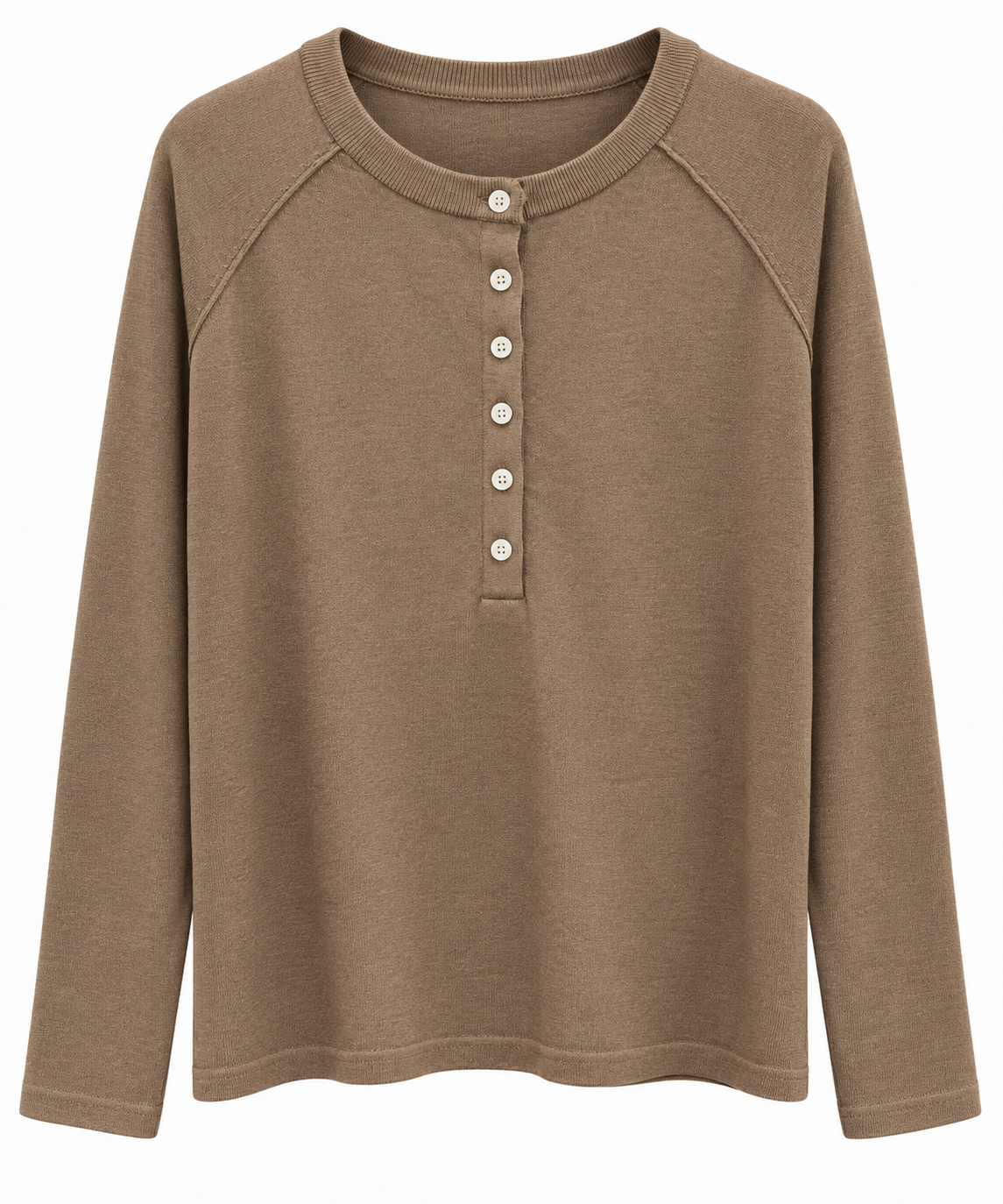 Jersey Henley Camel