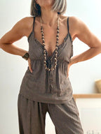 Top de Tirantes con Escote en V