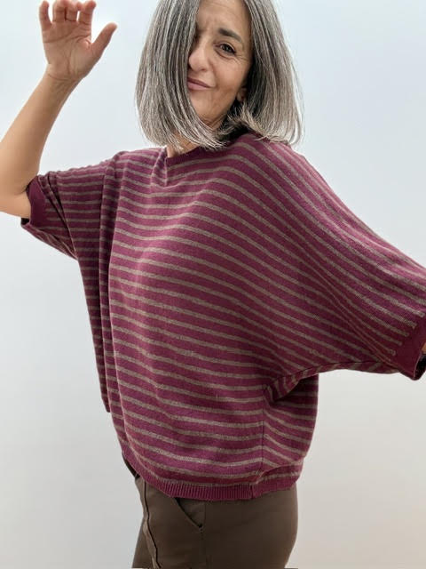 Jersey Maltà Raya Marrón y lima