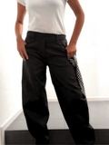 Pantalones Tejido Técnico Negro