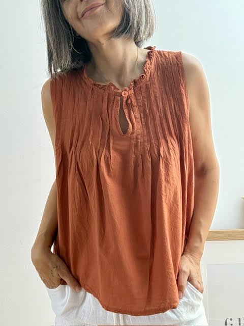 Blusa Trabillas Caldera   100% Algodón