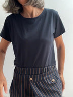 Camiseta María Básica Marino