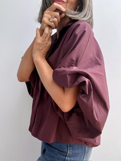 Camisa Bombacha Burdeos