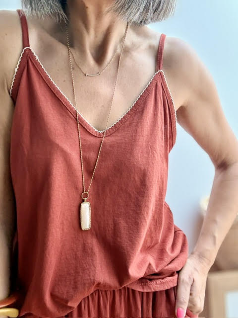 Camiseta Tirantes con Ribete Caldera