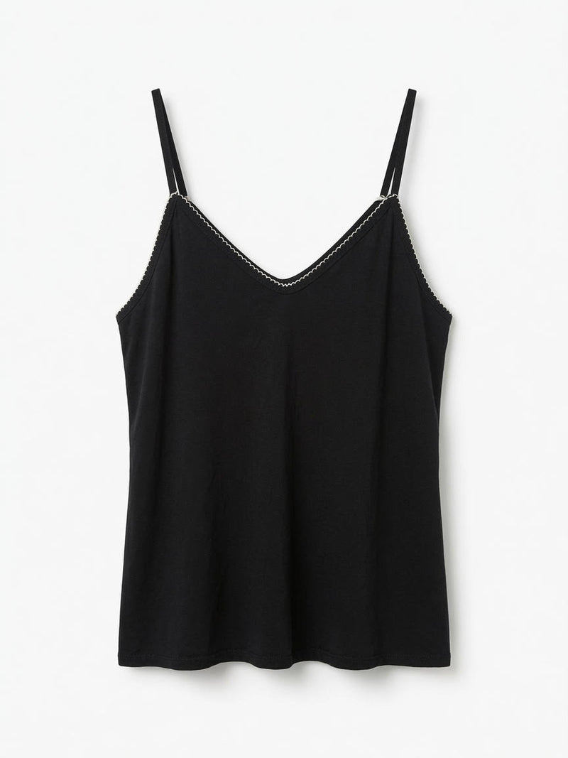 Camiseta Tirantes con Ribete Negra