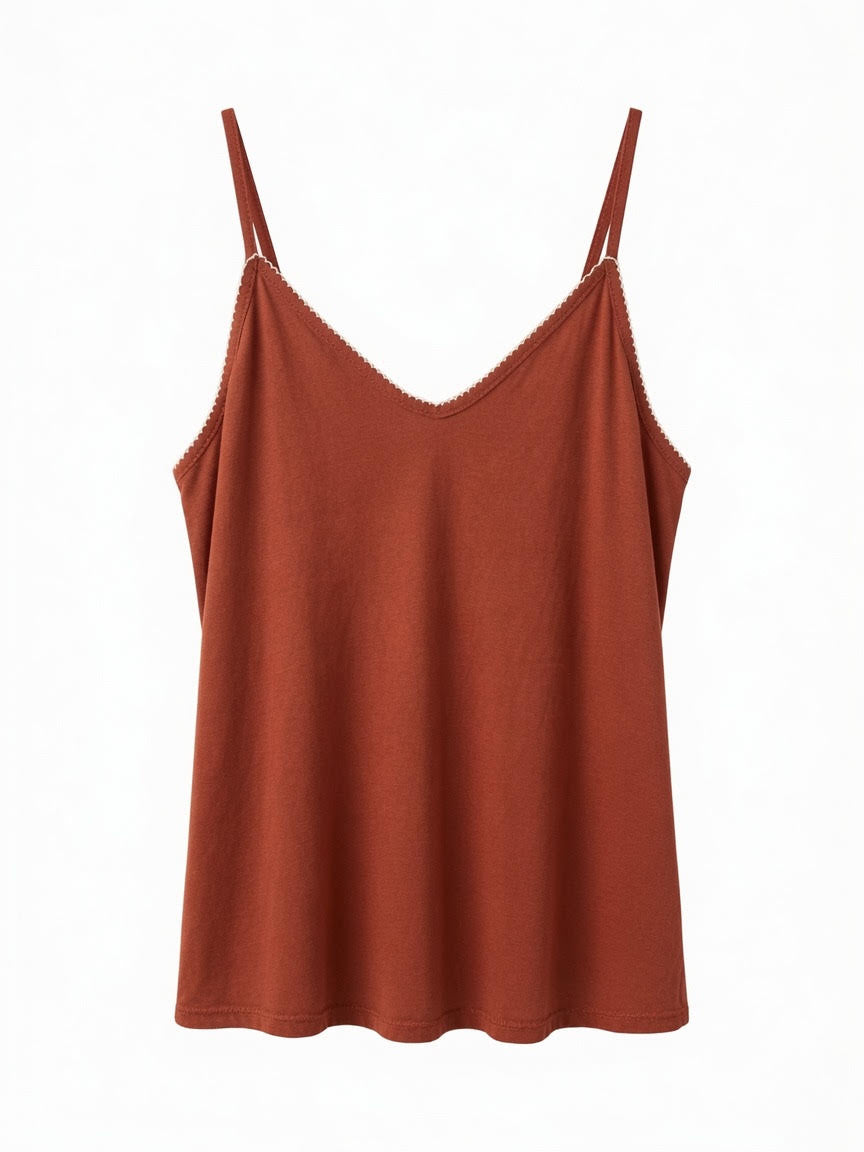 Camiseta Tirantes con Ribete Caldera
