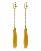 Pendientes de acero y resina Dorados