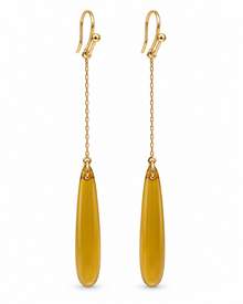 Pendientes de acero y resina Dorados