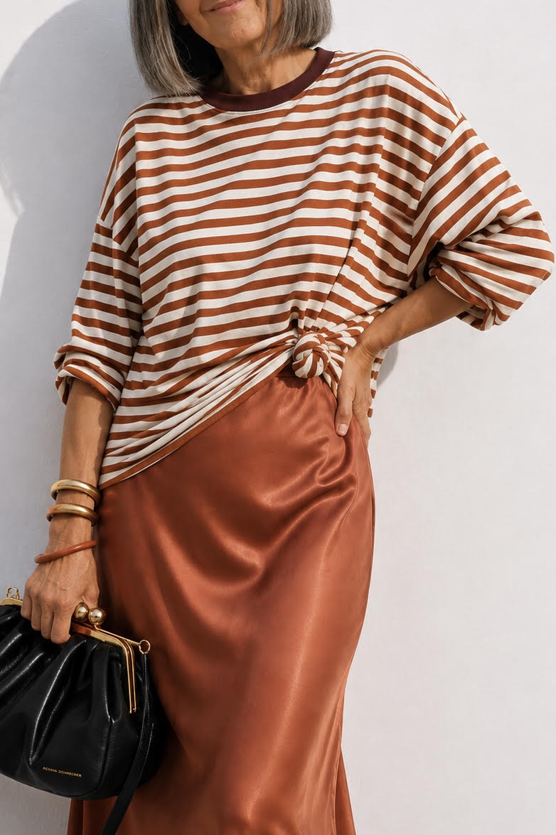 Camiseta Raya Caldera Cuello Granate