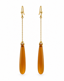 Pendientes de acero y resina Caldera
