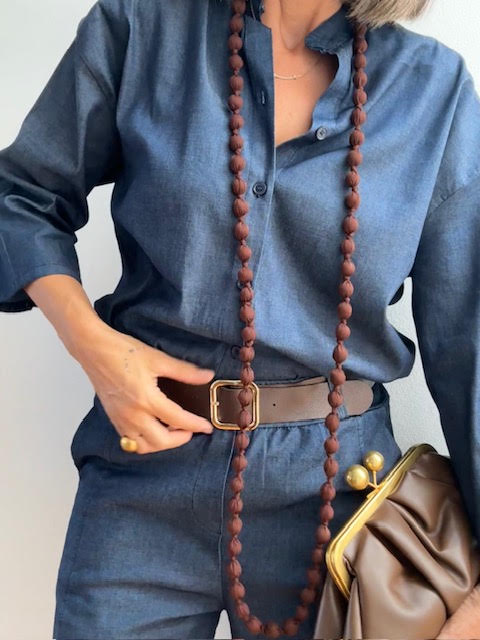Collar Vera Marró Choco