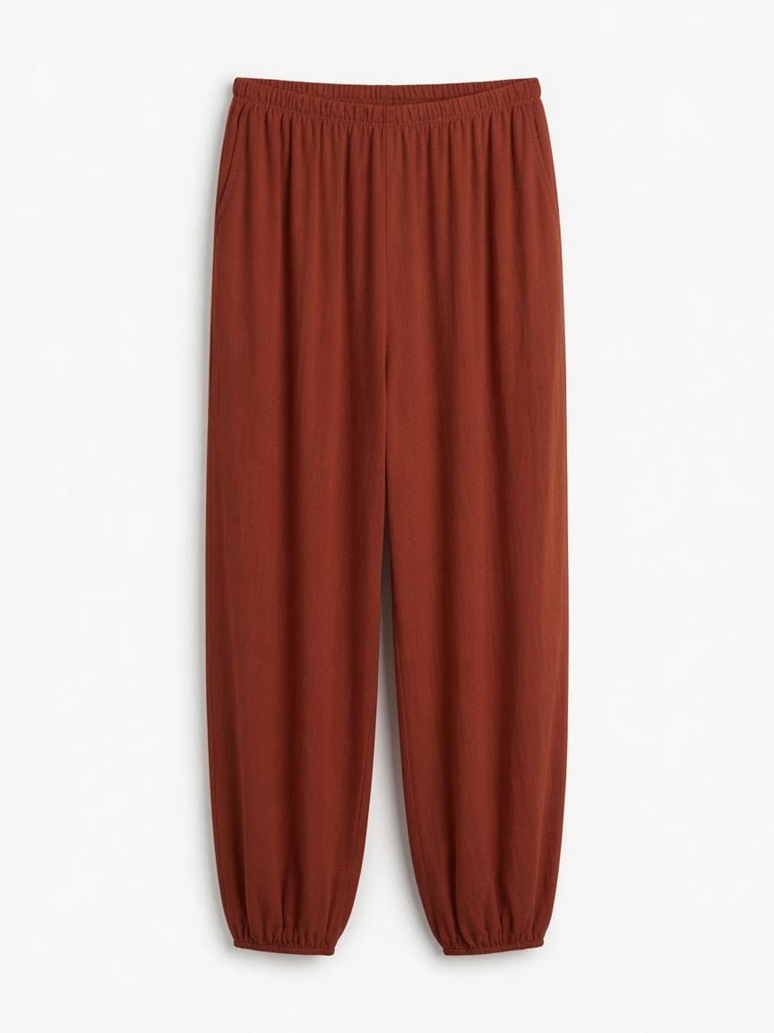 Pantalón Bombacho Fluido de Viscosa  Caldera