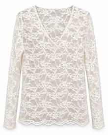 Camiseta Blonda Beige