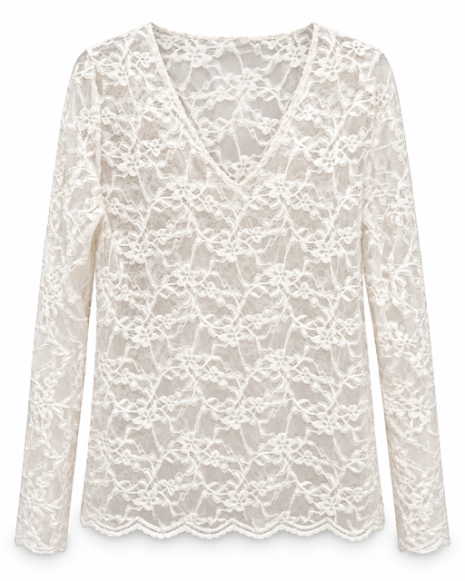 Camiseta Blonda Beige