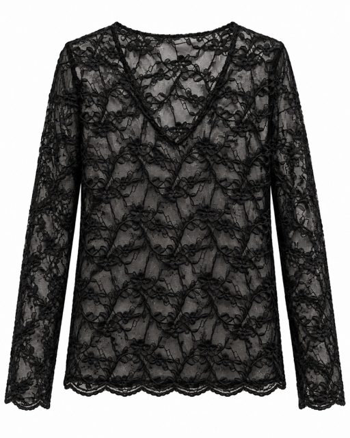 Camiseta Blonda Negro