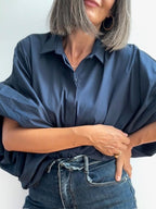 Camisa Bombacha Azul Marino