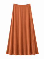 Falda Satinada Cortada al Bies