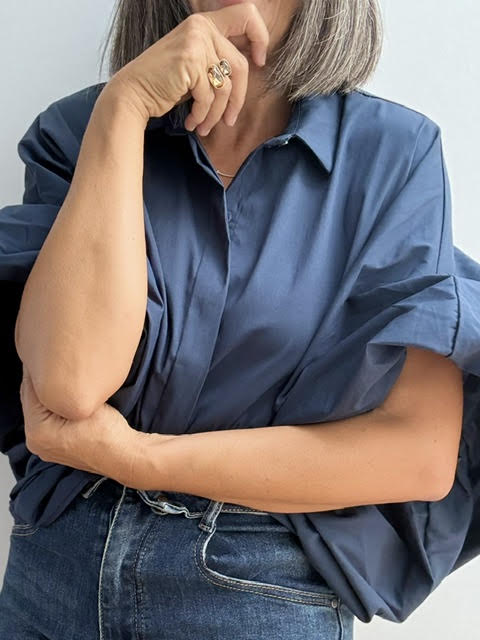 Camisa Bombacha Azul Marino