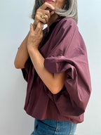 Camisa Bombacha Ciruela