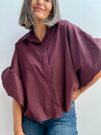 Camisa Bombacha Ciruela