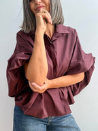 Camisa Bombacha Ciruela