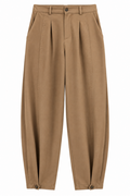 Pantalón Bajo Botón Camel