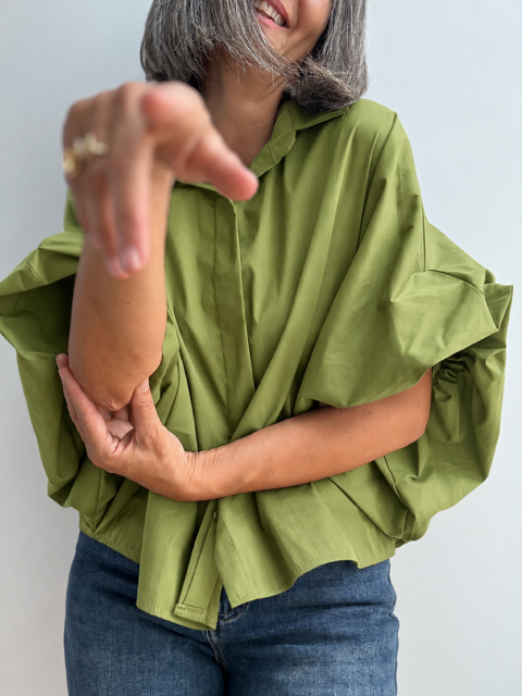 Camisa Bombacha Verde Lima