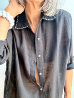Vestido Camisero Playero Negro