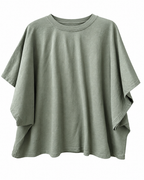 Sudadera Fina Oversize Kaki