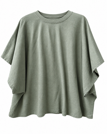 Sudadera Fina Oversize Kaki