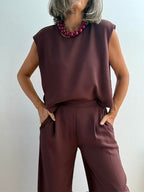 Blusa Conjunto Isabela Ciruela