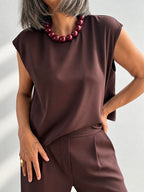 Blusa Conjunto Isabela Ciruela